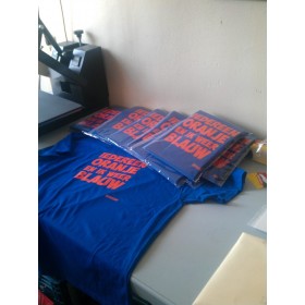 Koningsdag shirt iedereen oranje en ik weer blauw