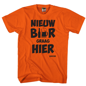 Nieuw bier graag hier Oranje shirt