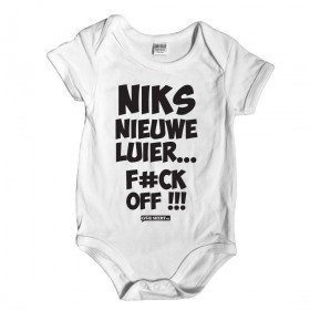 Niks nieuwe luier...f#ck off Grappig rompertje