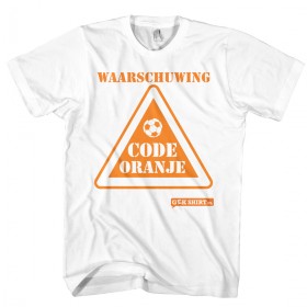 Code oranje Waarschuwing T-shirt