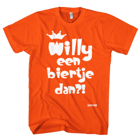 Willy een biertje dan? Willy Koningsdag Heren shirts 2016 