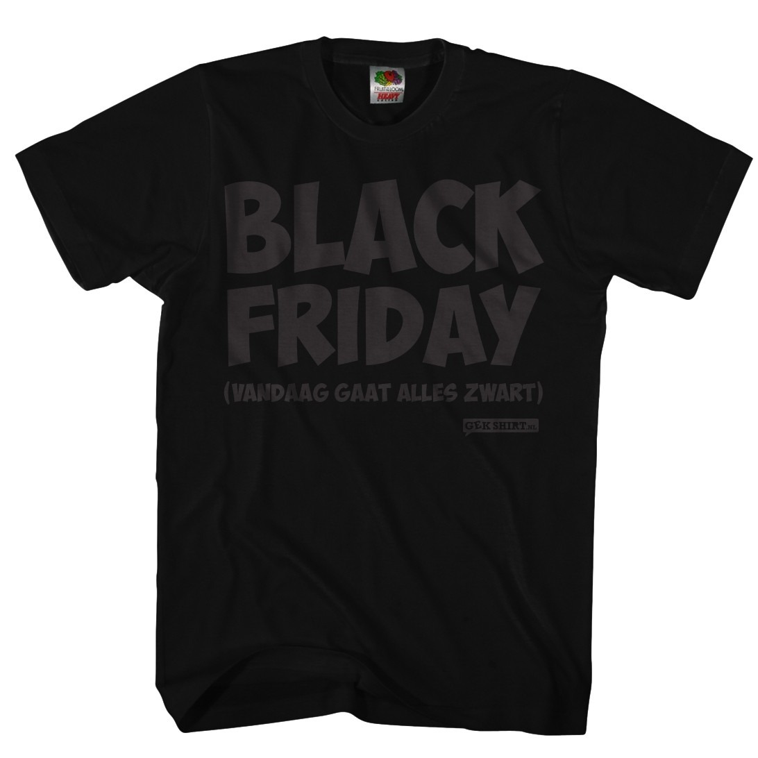Black Friday Vandaag gaat alles zwart 