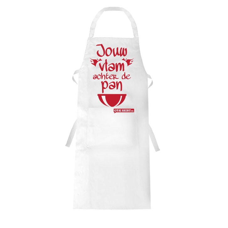 Jouw vlam achter de pan LEUK KEUKENSCHORT
