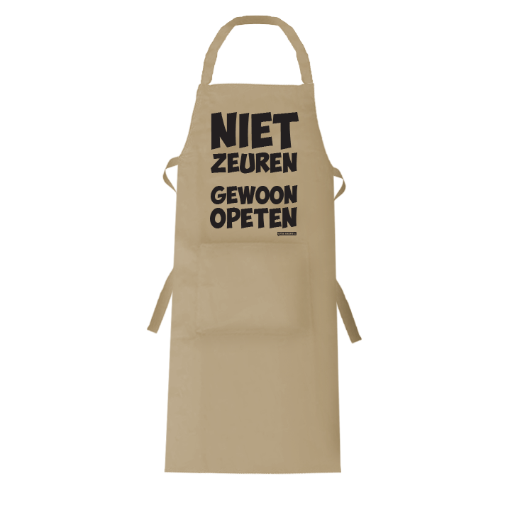 Niet zeuren gewoon opeten Keuken Schort