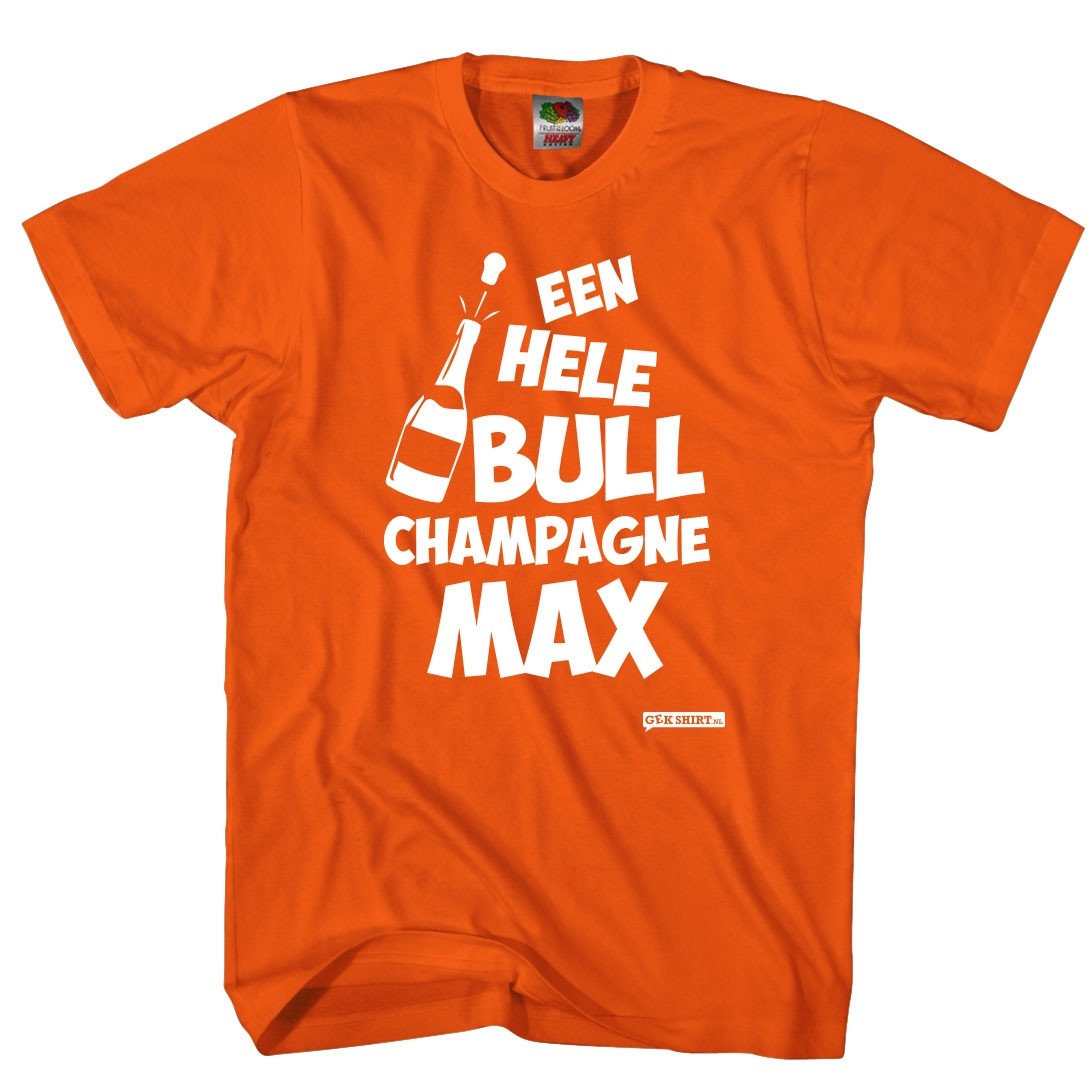 Een HELE Bull Champagne MAX heren shirt 