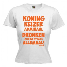 Koningsdag t shirt dames outlet