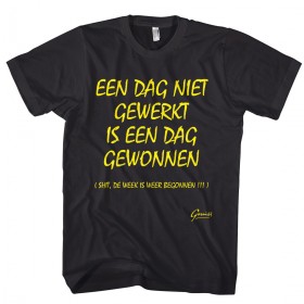 Een dag niet gewerkt...