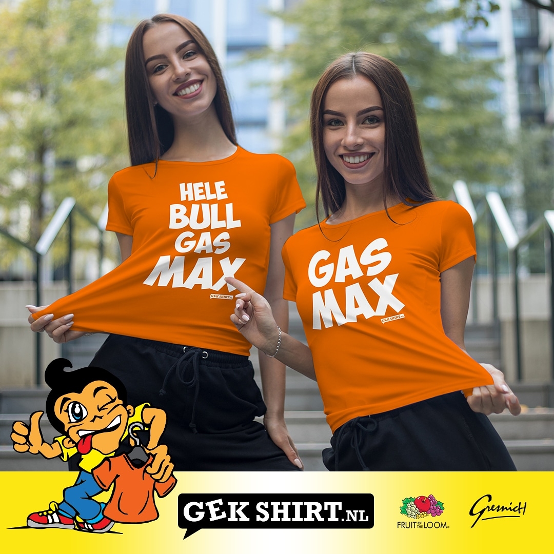 Max Verstappen oranje shirts Dames en Heren 